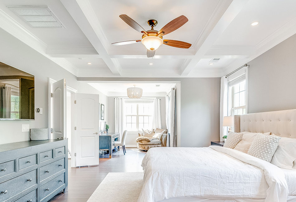 DIY coffered ceiling step-by-step install