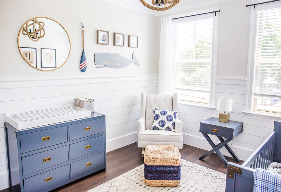 Shiplap baby sale room