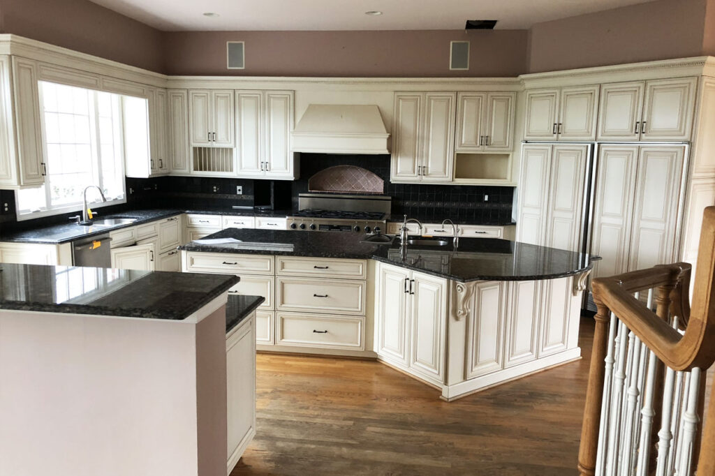 The original state of the kitchen in The Arched Manor