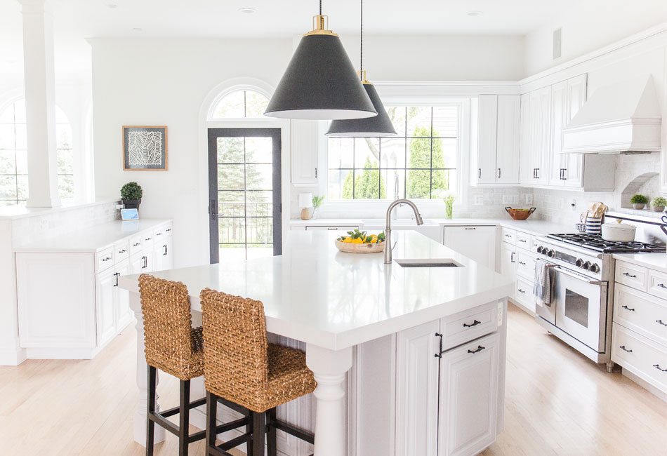 The renovated kitchen in The Arched Manor