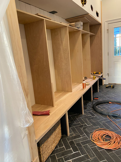 Mudroom Lockers How we built them from scratch Arched Manor