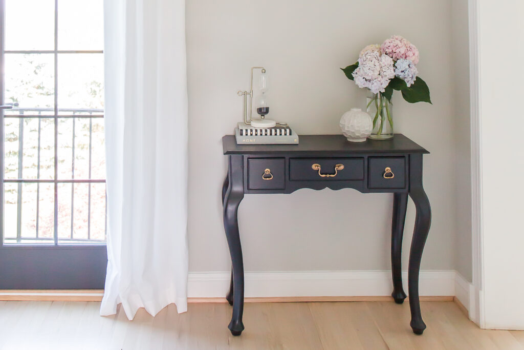 refinishing a console table