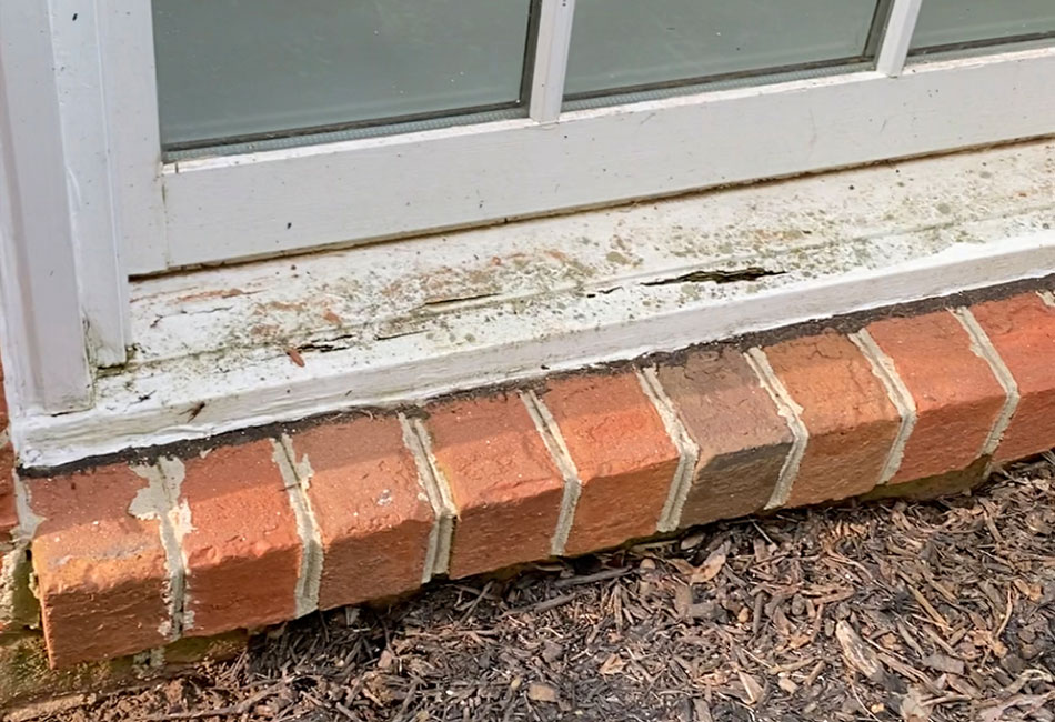 Stone Window Sill Cleaning