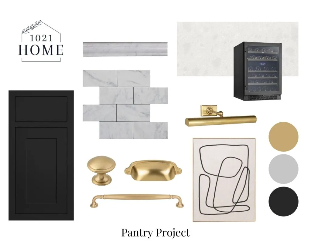 Dry bar mood board design