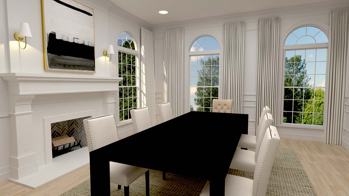 The new dining room design for The Arched Manor!