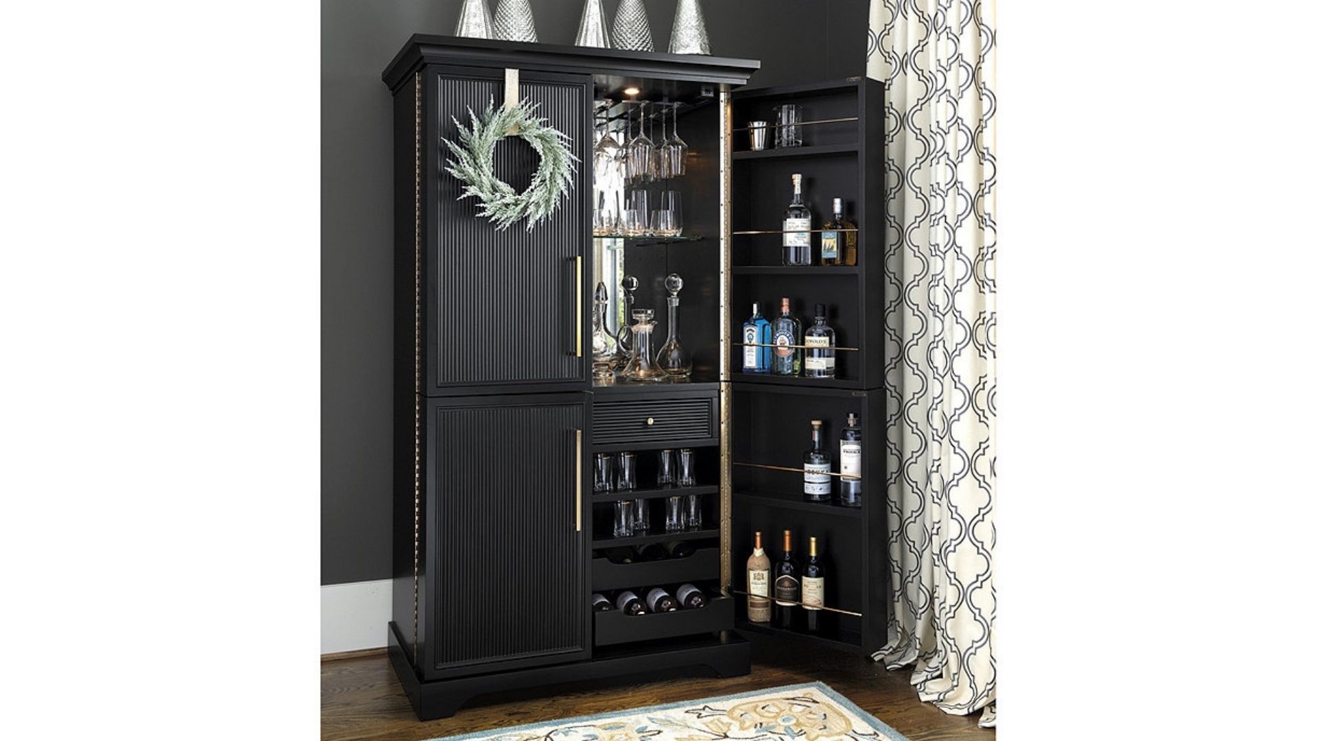 Arched Manor Picard Bar Cabinet 6