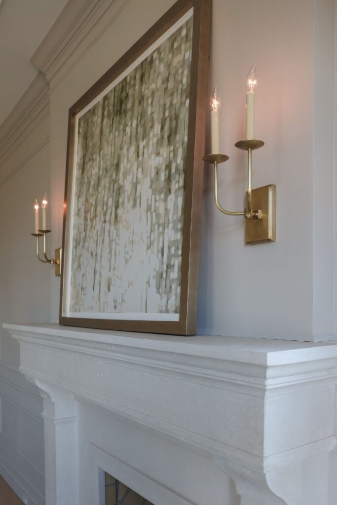 Brass double sconce
