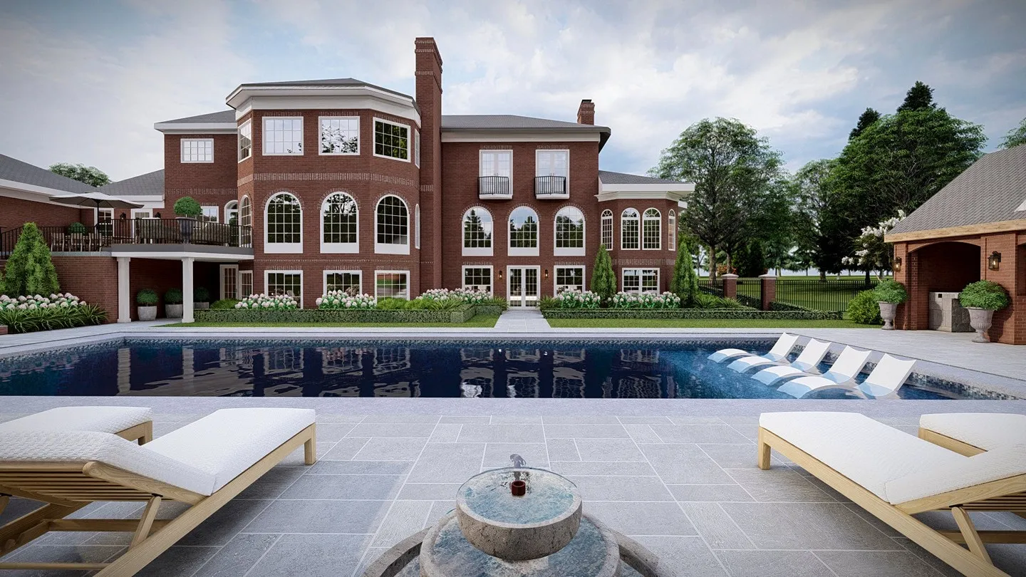 The Arched Manor Yardzen Landscape Design Backyard