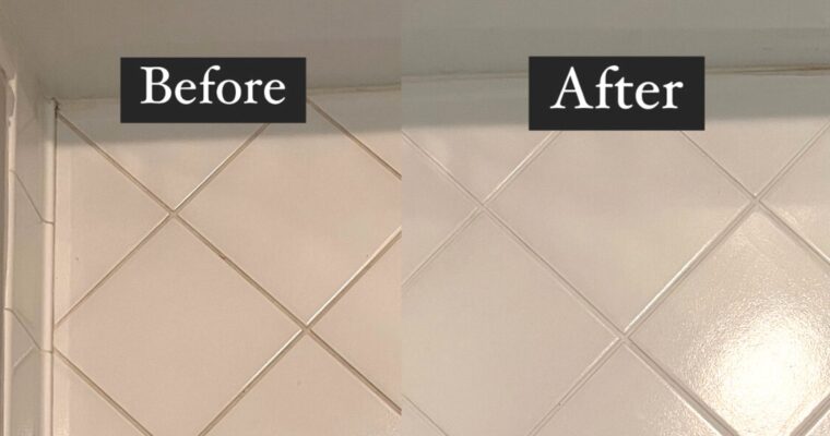 Refresh Your Bathroom Tile with Grout Paint