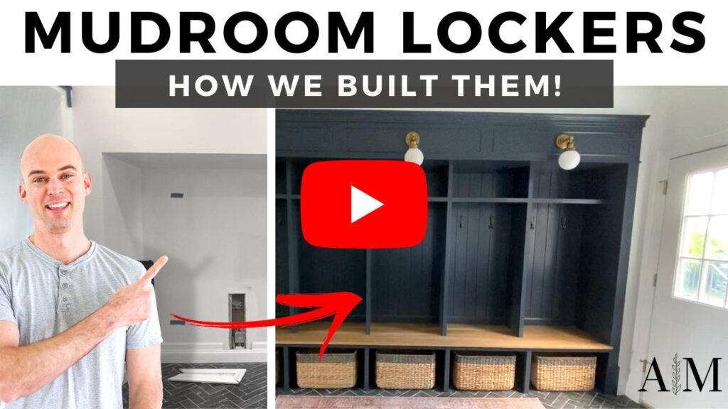 Mudroom Lockers - How We Built Them YouTube Video