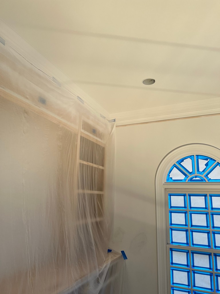 Office Cabinet Built-ins in our home office! Painting the ceiling.