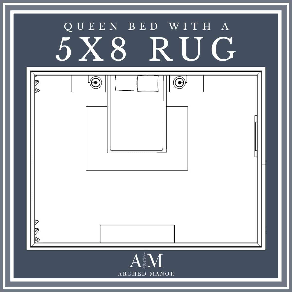 What is the Best Size Rug for Under a Queen Bed?