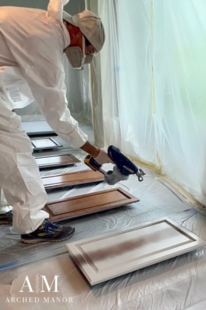 Best DIY Cabinet Paint - Arched Manor