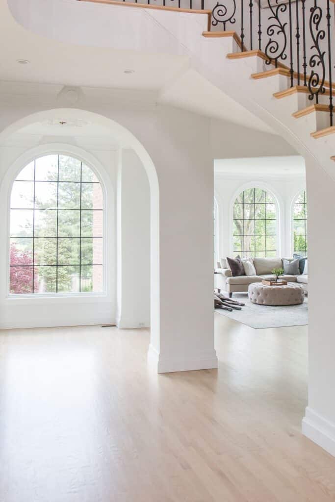 large arched window