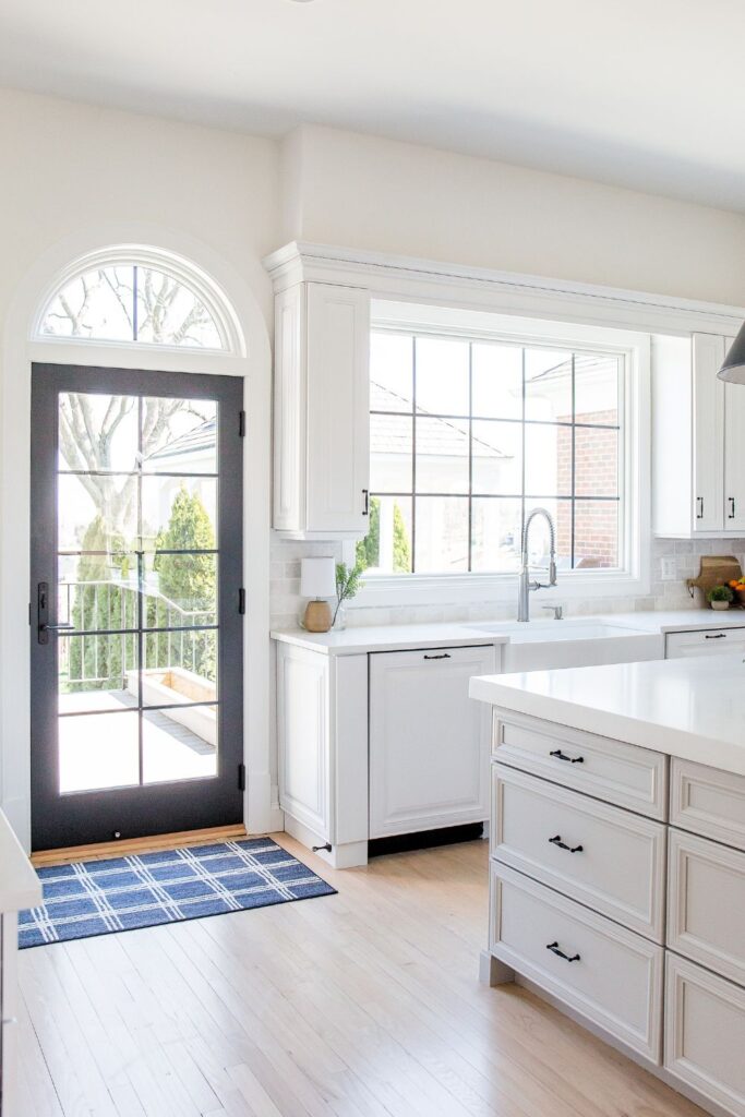 replacement window and door in our kitchen