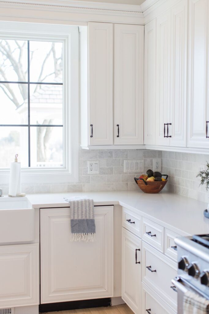 How High to Hang Upper Kitchen Cabinetry - Arched Manor