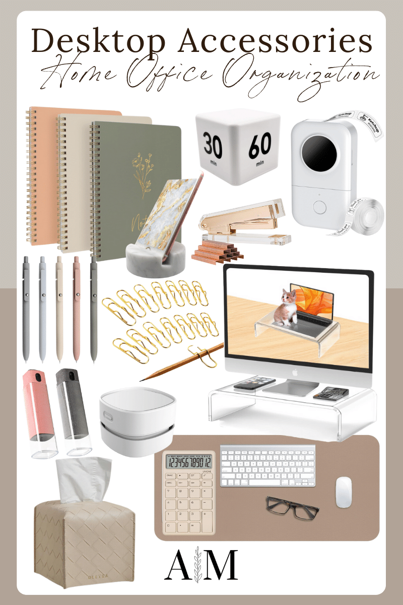 setting and achieving goals this new year home office organization | #setting #achieving #goals #home #homeoffice #organization #desktop #accessories #desk #officechair #lighting #lamp #deskpad #planner #tissueboxcover