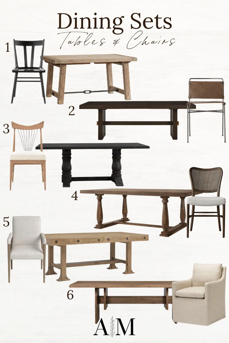 best dining room sets, for a curated design, dining room, dining room sets, dining room chairs, rectangular tables, rectangular dining room tables