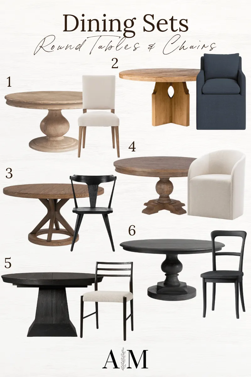 best dining room sets, for a curated design, decor, dining room, dining room sets, home decor, dining room chairs, round dining room tables, round tables