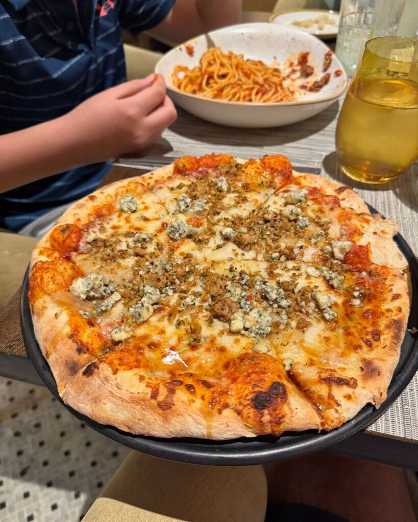 The Spicy Blue pizza is now officially my favorite pizza of all time.