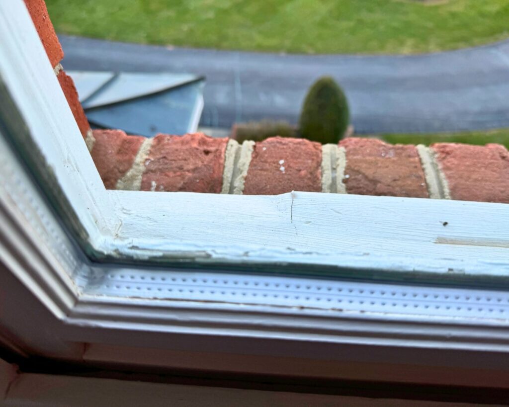 Rain and moisture were getting into the trim and window sill of our old wood windows.