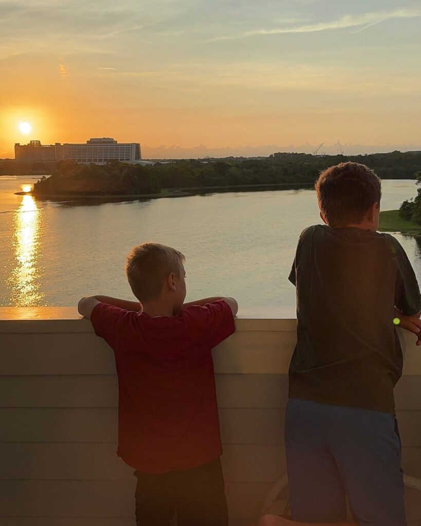 Our water view and balcony at the Grand Floridian.