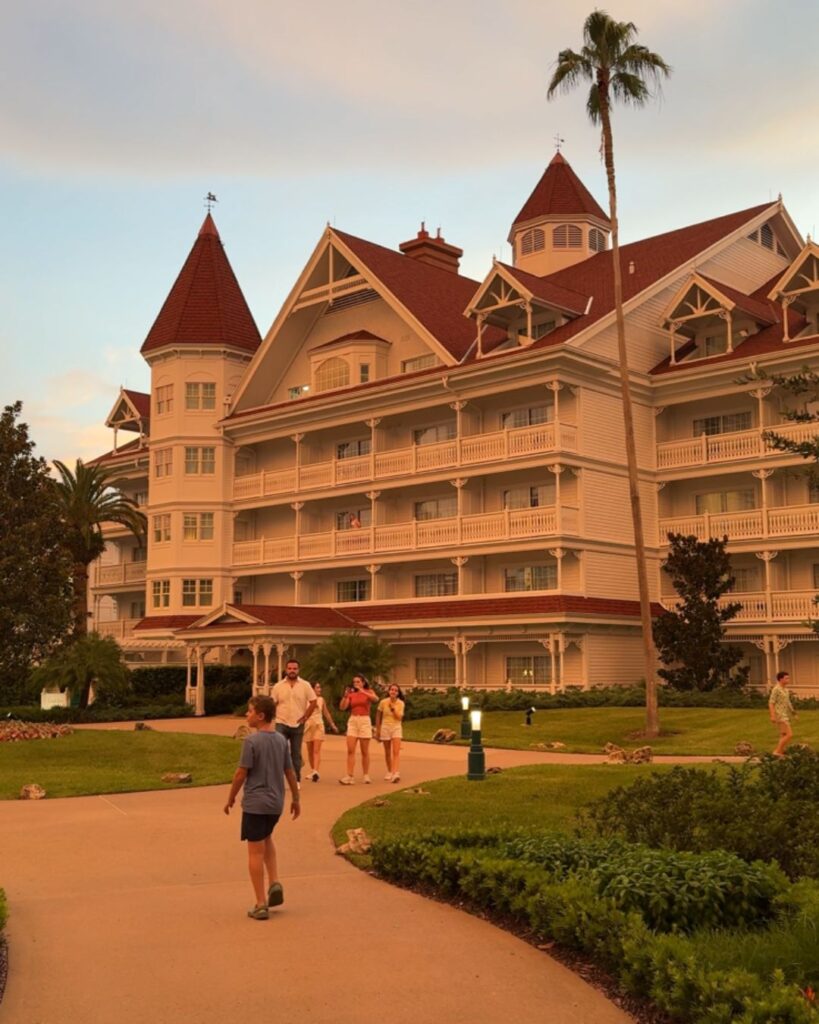 The Grand Floridian Hotel at Sunset
