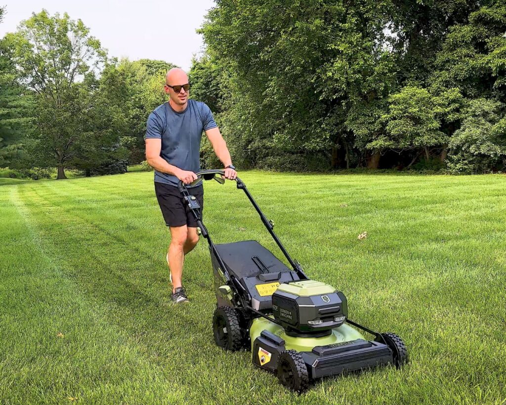 The Green Machine Lawnmower is Powerful!